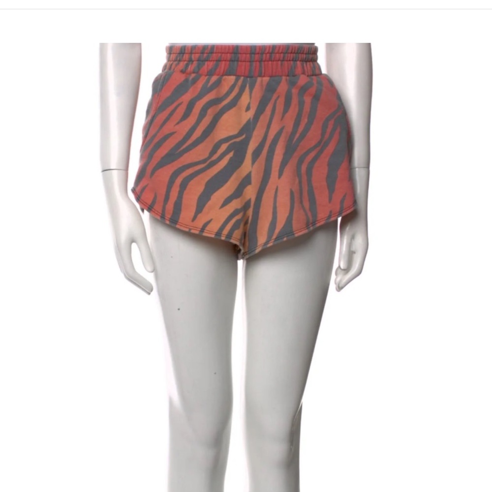 Aviator Nation Red and Orange Athletic Shorts